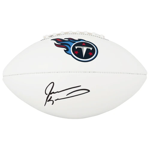 Jevon Kearse Signed Tennessee Titans Logo Franklin White Football