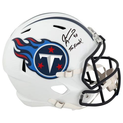 Jevon Kearse Signed Tennessee Titans Riddell Full Size Speed Replica Helmet w/The Freak