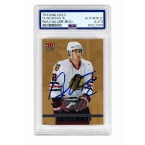 Duncan Keith Signed Blackhawks 2006 Fleer Ultra Gold Medallion Rookie Hockey Trading Card #211 - (PSA Encapsulated)
