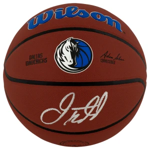 Jason Kidd Signed Dallas Mavericks Logo Wilson NBA Basketball