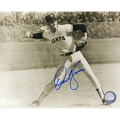 Dave Kingman Signed San Francisco Giants B&W Fielding 8x10 Photo
