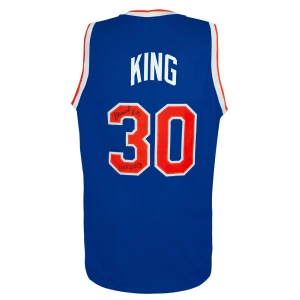 Bernard King Signed Blue Throwback Custom Basketball Jersey w/HOF 2013