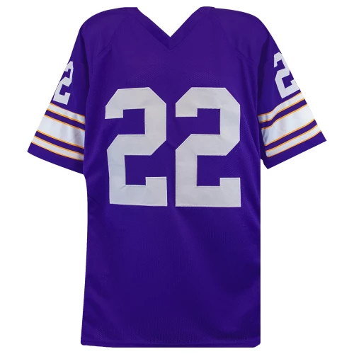 Paul Krause Signed Purple Custom Football Jersey w/81 INT - Image 2