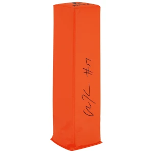 Olin Kreutz Signed BSN Orange Football Endzone Pylon