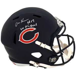 Olin Kreutz Signed Chicago Bears Riddell Full Size Speed Replica Helmet w/6x Pro Bowl