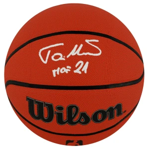 Toni Kukoc Signed Wilson I/O NBA Basketball w/HOF'21
