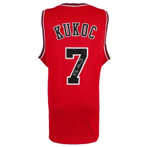 Toni Kukoc Signed Red Custom Basketball Jersey