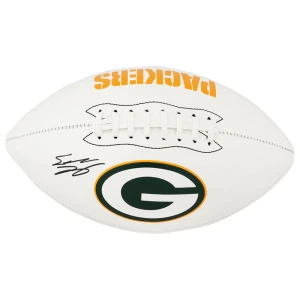 Eddie Lacy Signed Green Bay Packers Logo Franklin White Football