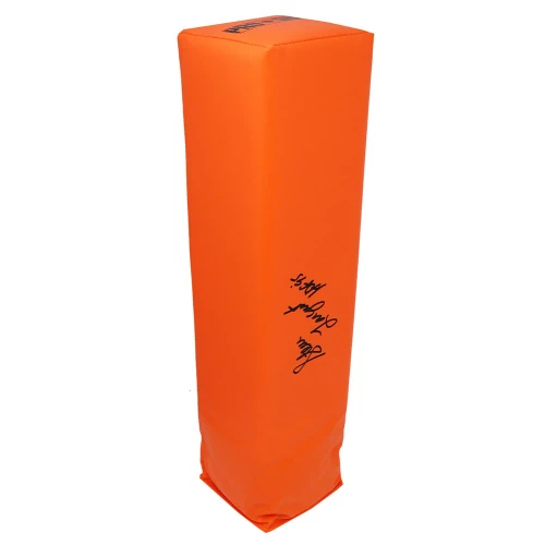 Steve Largent Signed Orange Endzone Football Pylon w/HOF'95