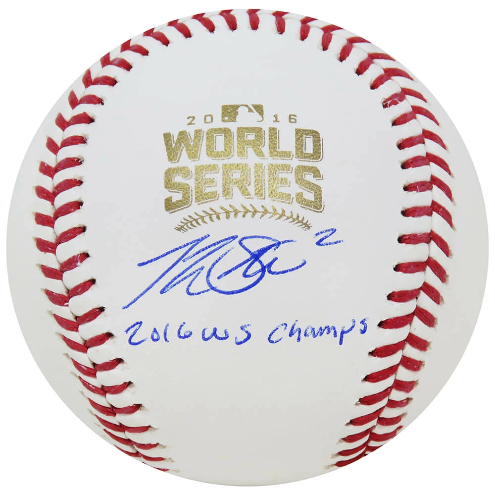 Tommy La Stella Signed Rawlings Official 2016 World Series MLB Baseball w/16 WS Champs