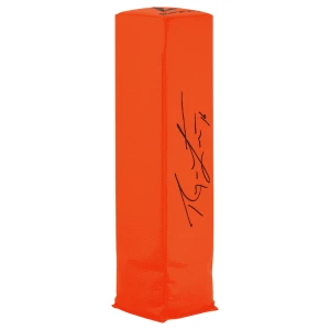 Ryan Leaf Signed Orange Football Endzone Pylon
