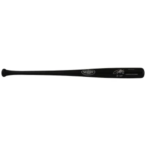 Derrek Lee Signed Louisville Slugger Black Pro Stock Baseball Bat w/D-Lee