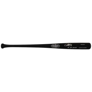 Derrek Lee Signed Louisville Slugger Black Pro Stock Baseball Bat w/03 WS Champs