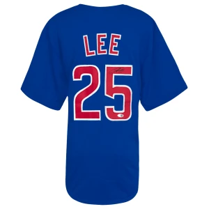 Derrek Lee Signed Blue Custom Baseball Jersey - (JSA)