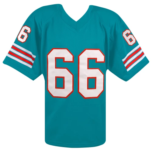 Larry Little Signed Teal Throwback Custom Football Jersey w/HOF'93 - Image 2