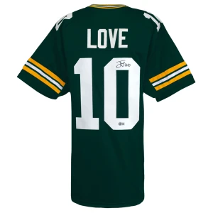 Jordan Love Signed Green Custom Football Jersey - (Beckett)
