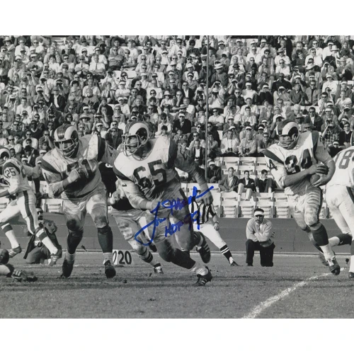 Tom Mack Signed Rams 8x10 Photo w/HOF'99 (Various Images)