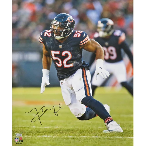 Khalil Mack Signed Chicago Bears Pass Rushing 16x20 Photo (Fanatics)