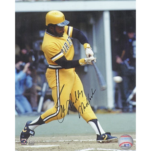Bill Madlock Signed Pittsburgh Pirates Action 8x10 Photo w/Mad Dog