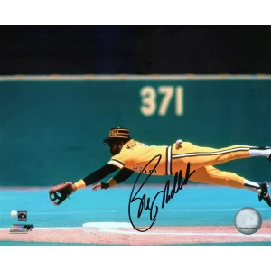 Bill Madlock Signed Pittsburgh Pirates Fielding Dive 8x10 Photo