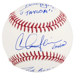 Charlie Sheen, Corbin Bernsen & Tom Berenger Signed Rawlings MLB Baseball w/Character Names