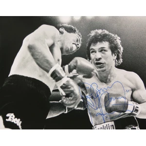 Ray Mancini Signed Boxing B&W 16x20 Photo w/Boom Boom