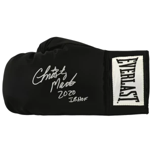 Christy Martin Signed Everlast Black Boxing Glove w/2020 IB HOF