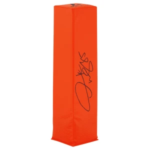 Derrick Mason Signed BSN Orange Football Endzone Pylon