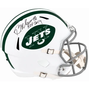 Kevin Mawae Signed New York Jets Throwback (65-77 Style) Riddell Full Size Speed Replica Helmet w/HOF 2019