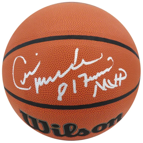 Cedric Maxwell Signed Wilson Indoor/Outdoor NBA Basketball w/81 Finals MVP