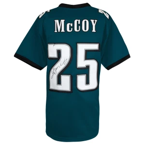 LeSean McCoy Signed Green Custom Football Jersey