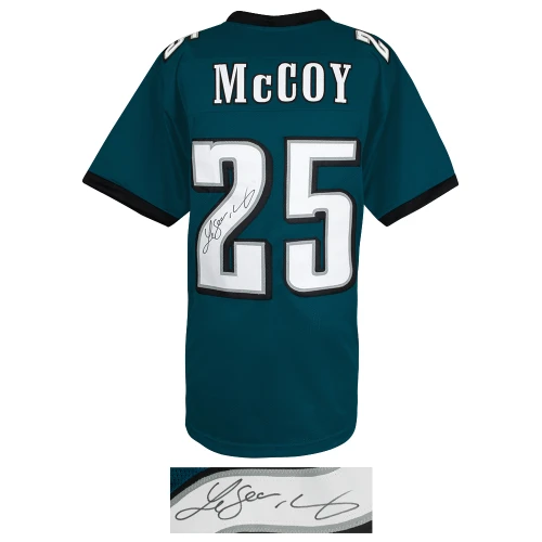 LeSean McCoy Signed Green Custom Football Jersey - Image 2