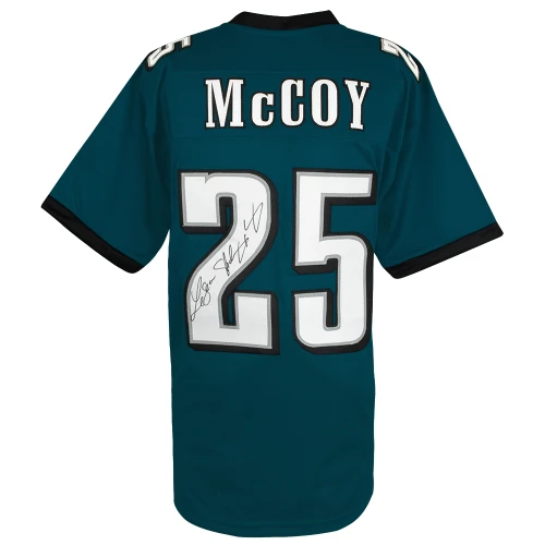 LeSean McCoy Signed Green Custom Football Jersey w/Shady