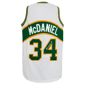 Xavier McDaniel Signed White Throwback Custom Basketball Jersey