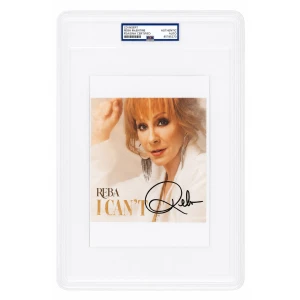 Reba McEntire Signed 'I Can't' 6x6 CD Insert (In Black) - (PSA Encapsulated)