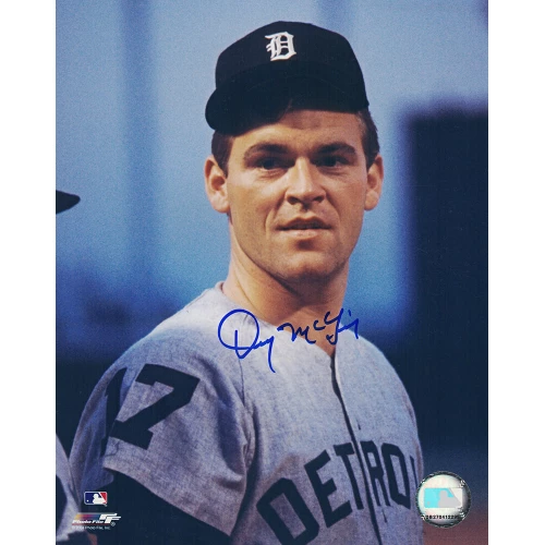 Denny McLain Signed Detroit Tigers Head Shot Close Up 8x10 Photo