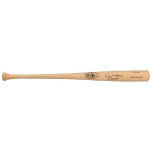 Denny McLain Signed Louisville Slugger Pro Stock Blonde Baseball Bat w/68 AL Cy, MVP
