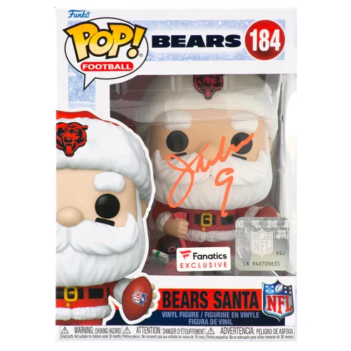Jim McMahon Signed Chicago Bears SANTA Funko Pop Doll #184