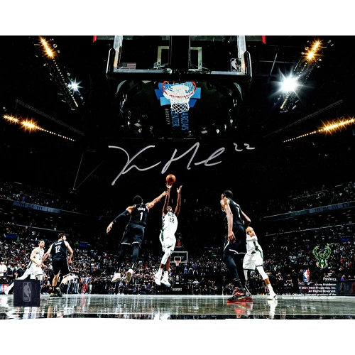 Khris Middleton Signed Milwaukee Bucks Shooting Action 8x10 Photo