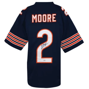 D.J. (DJ) Moore Signed Navy Custom Football Jersey - (JSA)