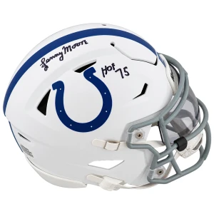 Lenny Moore Signed Colts Riddell Mid-Size (MIDI) SpeedFlex Helmet w/HOF'75