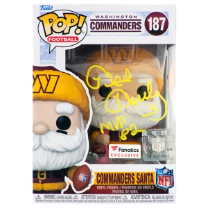 Mark Moseley Signed Washington Commanders SANTA Funko Pop Doll #187 w/MVP'82