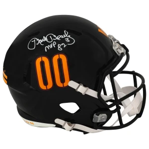 Mark Moseley Signed Washington Commanders 2022 Alt Black Riddell Full Size Speed Replica Helmet w/MVP'82