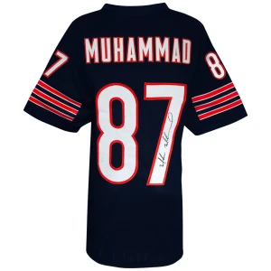 Muhsin Muhammad Signed Navy Custom Football Jersey