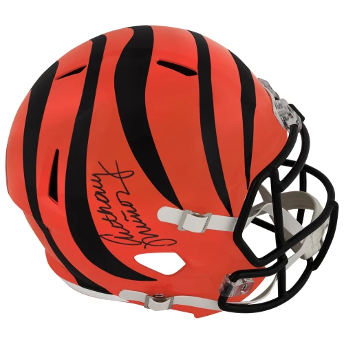 Anthony Munoz Signed Bengals Riddell Full Size Speed Replica Helmet