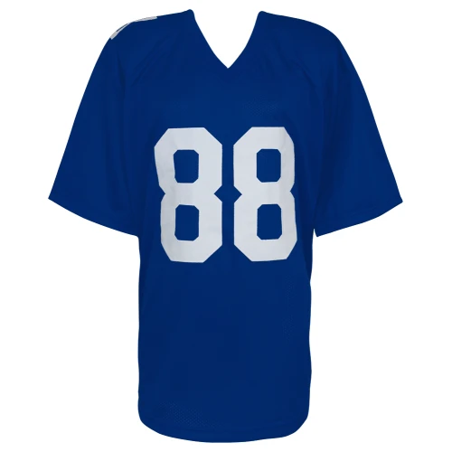 Hakeem Nicks Signed Blue Custom Football Jersey - Image 3
