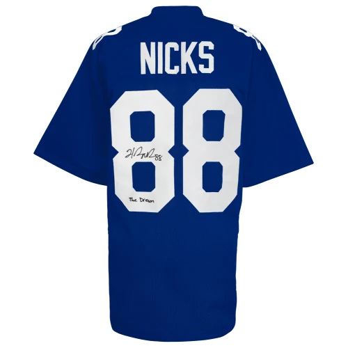 Hakeem Nicks Signed Blue Custom Football Jersey w/The Dream