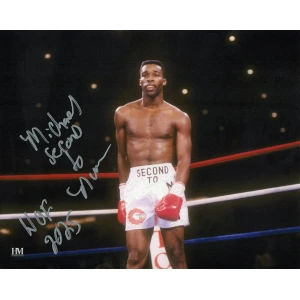 Michael 'Second To' Nunn Signed Boxing In Ring 8x10 Photo w/HOF 2025