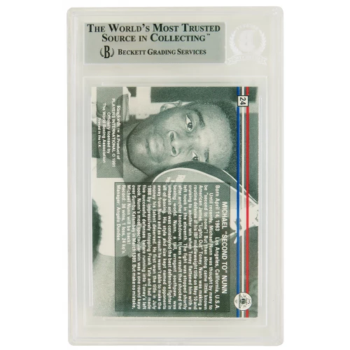 Michael Nunn Signed 1991 Ringlords Boxing Trading Card #24 - (Beckett Encapsulated) - Image 2