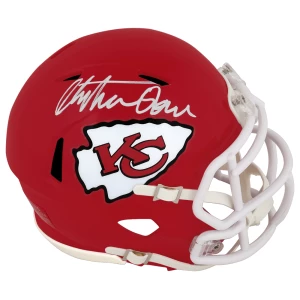 Christian Okoye Signed Kansas City Chiefs Riddell Speed Mini Helmet